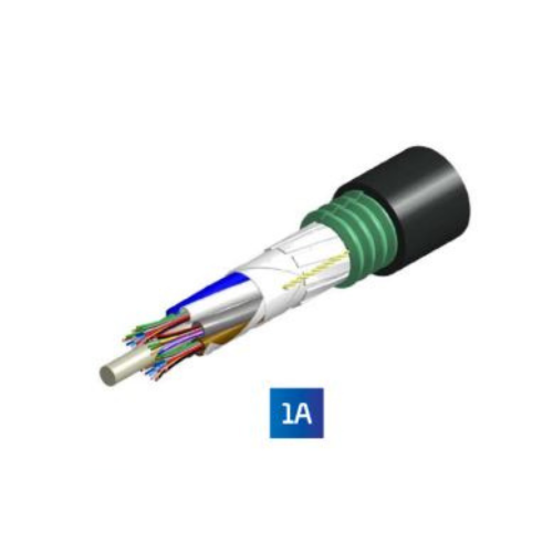 Outdoor stranded loose tube, gel, armoured, jelly-filled core 1a